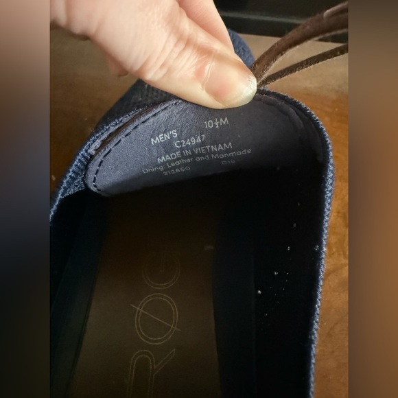 Cole Haan Men Zerogrand Stitchlite Oxford Size 10.5 Navy Marine Knit Casual Shoe - Picture 9 of 9